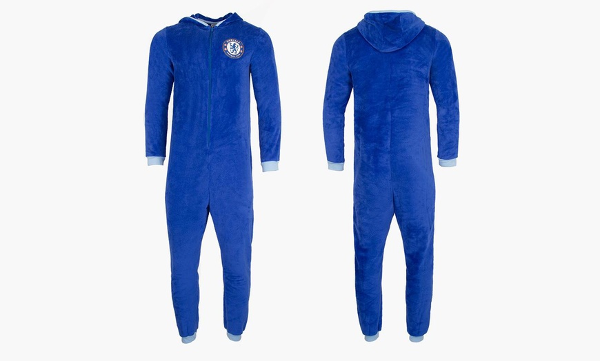 Image 2: Kid's Football Fleece Onesies