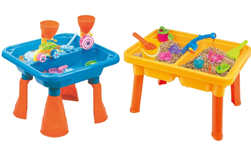 Image 1: Sand and Water Play Table Sets