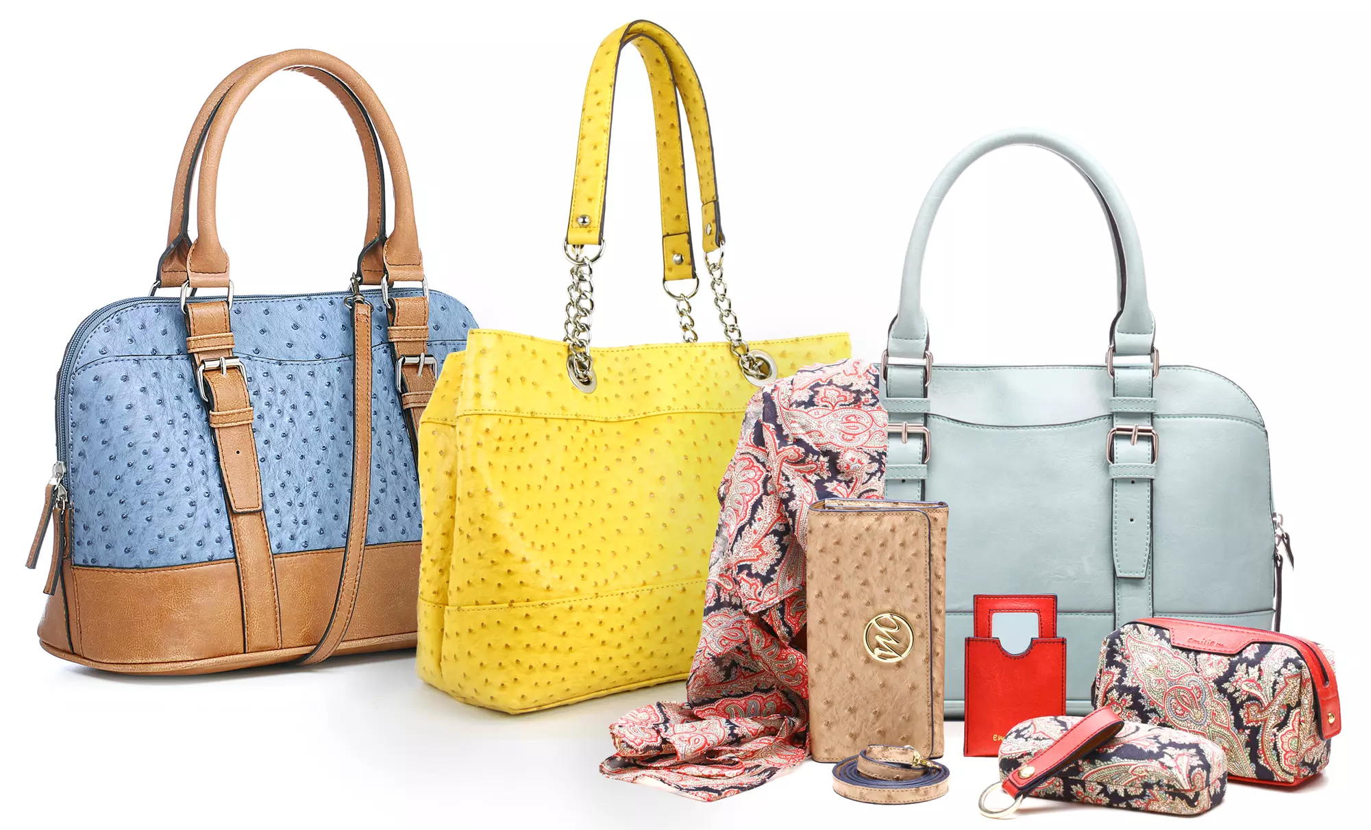 Emilie M. Satchel or Shoulder Bag with 6-Piece Accessory Kit - Primary Image