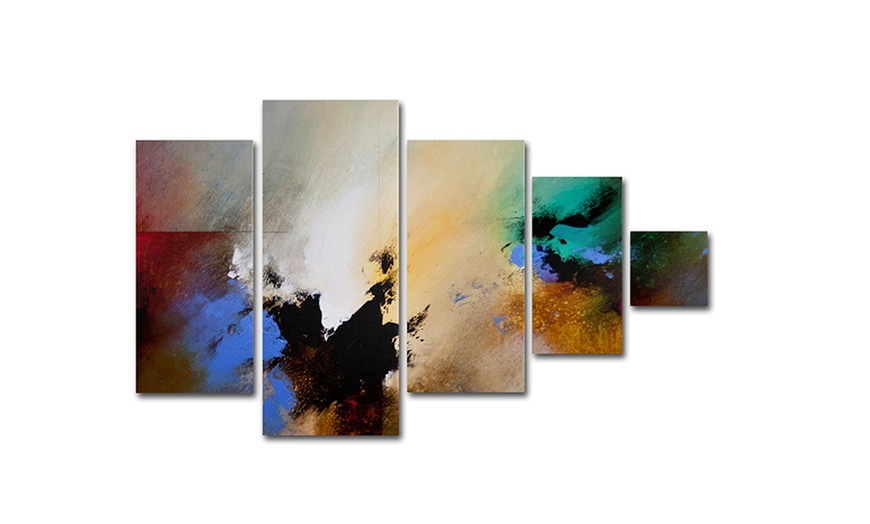 5-Panel Contemporary Artwork | Groupon Goods