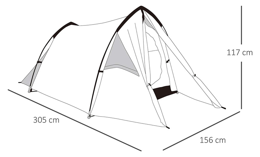 Image 30: Outsunny Camping Tent