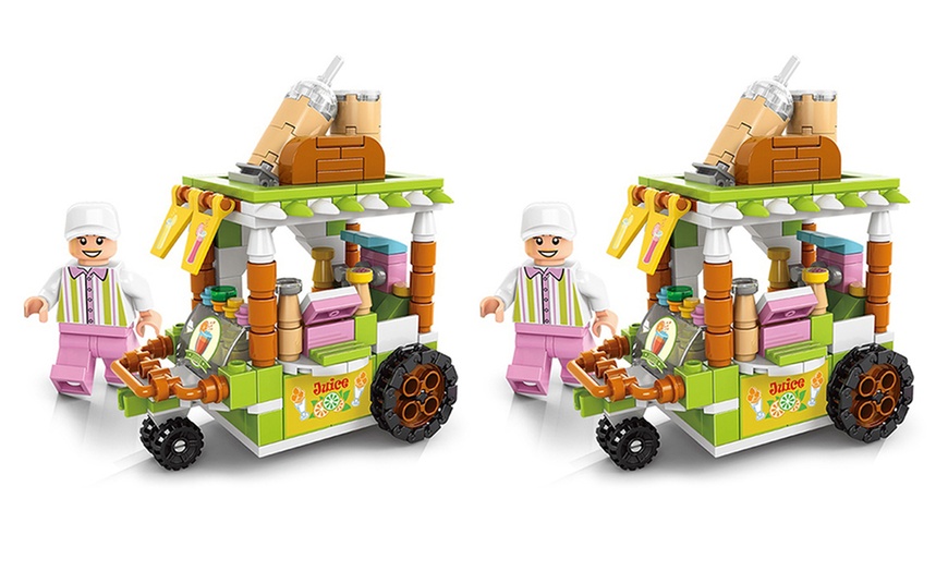 Image 7: Mini Food Car Building Blocks Collection