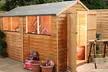 Overlap Apex Wooden Garden Shed in Choice of Size from £189.98 With Free Delivery - Second Medium