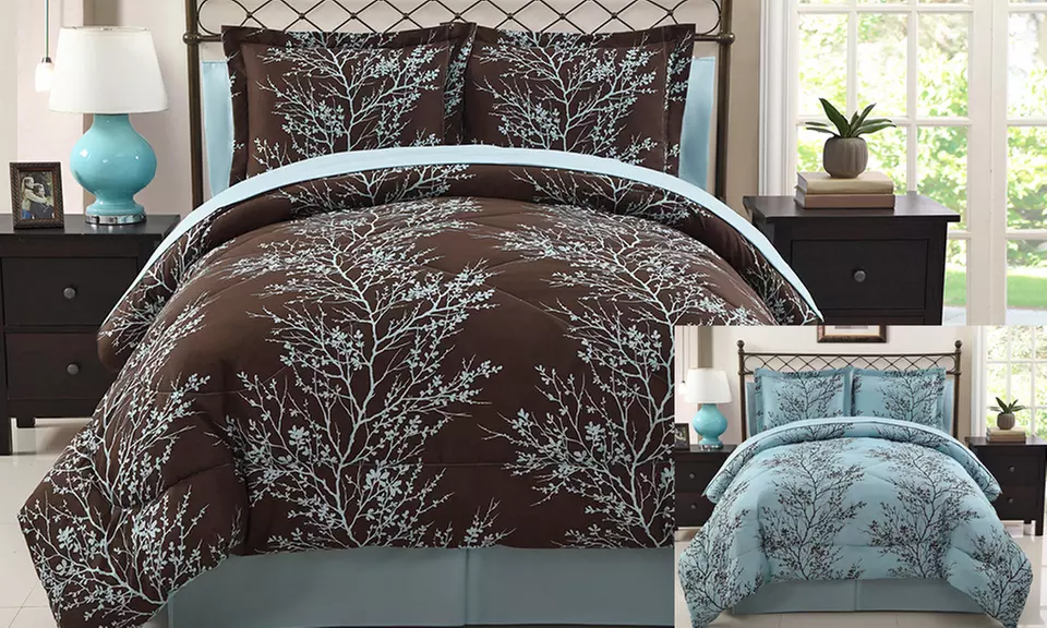 Reversible Leaf Bed in a Bag Set with Sheets (8-Piece) - Second Medium