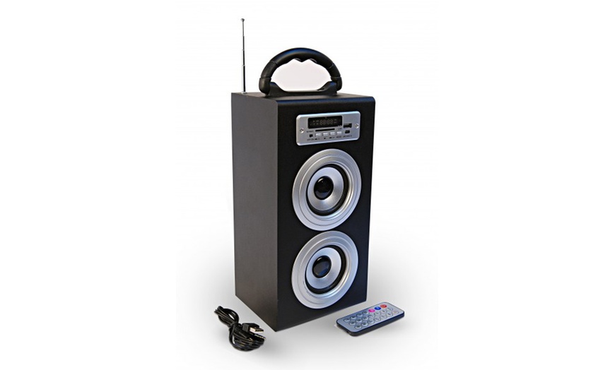 Image 3: Double Boom Box Speakers