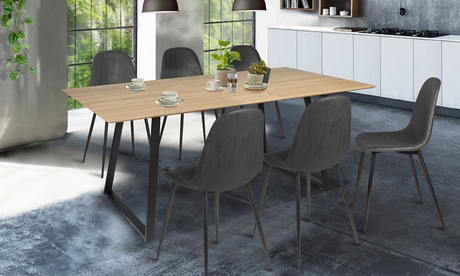 Table extensible Sydy Design industriel, livraison gratuite