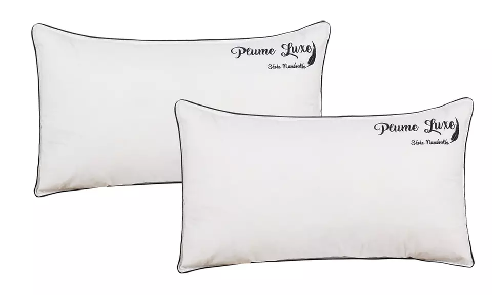 Almohadas bordadas de lujo de 100% Plumas, Sampur