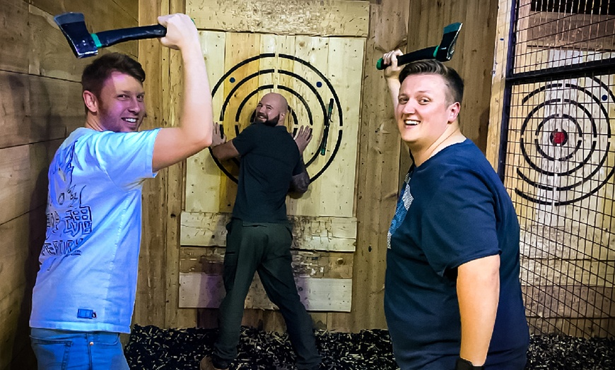 Image 2: Axe Throwing for Two to Six with Private Lanes & Certified Instructors