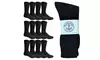 Yacht & Smith 12 Pair Men King Size Big & Tall Sports Athletic Crew Socks, 13-16