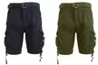 Men's Belted Cargo Slim fit Utility Shorts (2-Pack) - Image 4