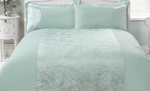 Julian Charles Home Venice Duck Egg Jacquard Duvet Set