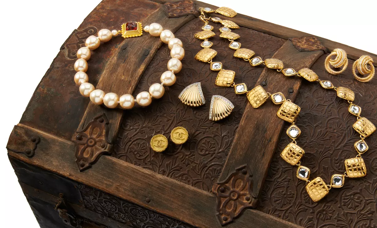 Vintage Chanel, Dior, Karl Lagerfeld, and Nina Ricci Jewelry from Luxury Garage Sale from $75. Free Shipping & Returns. - Primary Image