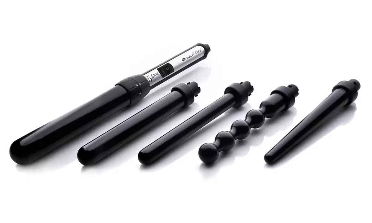 NuMe Lustrum Tourmaline Ceramic 5 Barrel Curling Iron Styling Sets - Primary Image