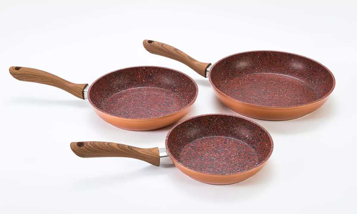 One, Two or Three JML Non-Stick Copper Stone Frying Pans In Choice Of Size - Primary Image