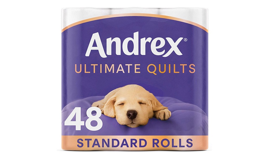 Image 1: Andrex Supreme Quilts 3 Ply Toilet Paper 48 Rolls or 96 Rolls