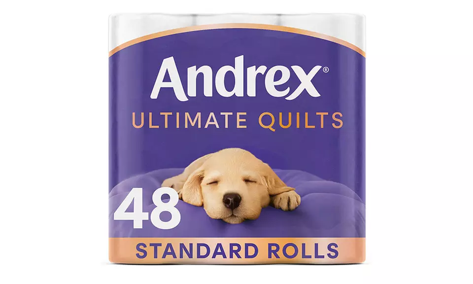 Andrex Supreme Quilts 3 Ply Toilet Paper 48 Rolls or 96 Rolls - Primary Image
