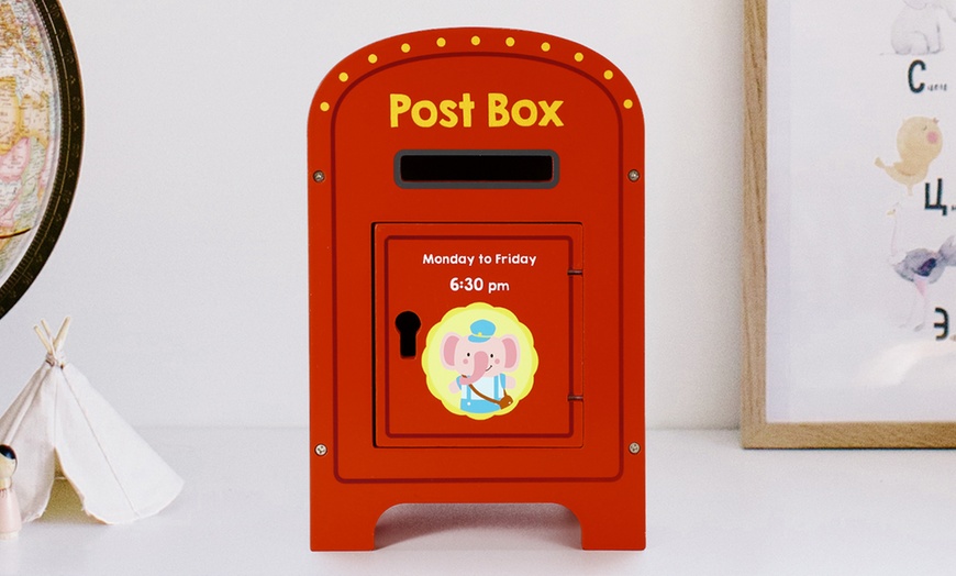 Image 8: Wooden Post Box Toy for Kids