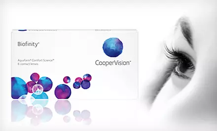 $44 for a Six-Month Supply of CooperVision Biofinity Contact Lenses (Up to $99.98 Value) - Primary Image