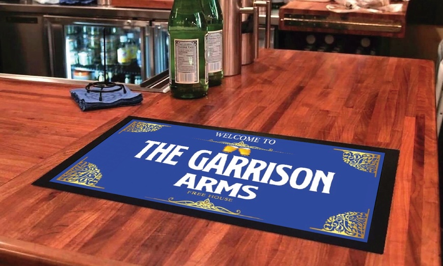 Image 1: Personalised Bar Mat from DecoMatters