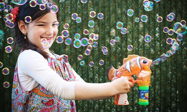 LED Light-Up Bubble Gun- Fish