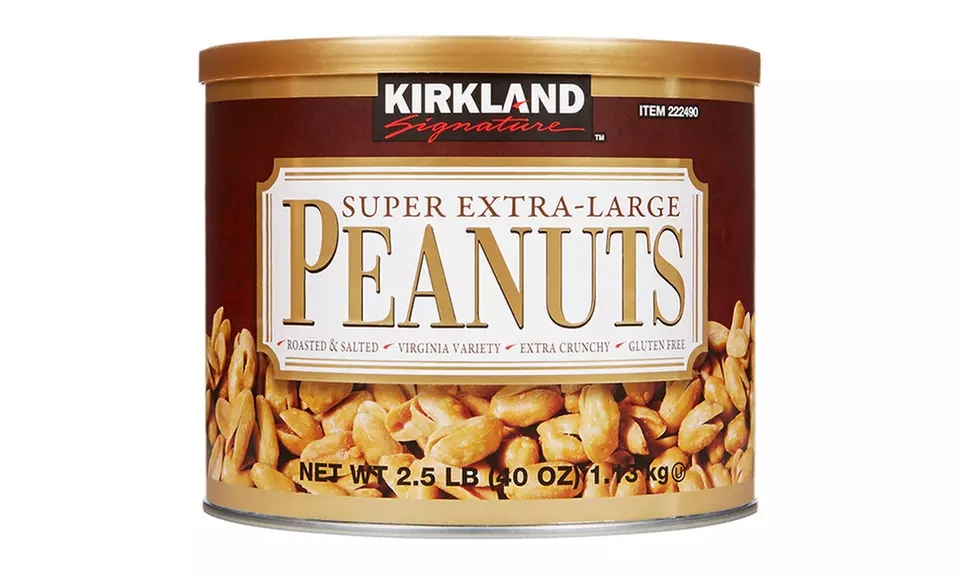 Kirkland Signature Erdnüsse, geröstet und gesalzen, 1.13 kg Dose - Primary Image
