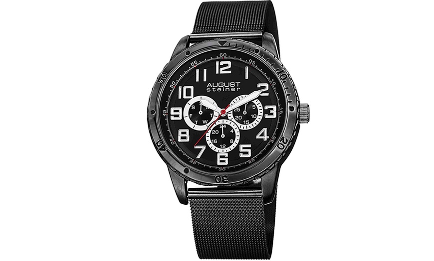 Image 2: Men's Mesh Bracelet Watch 72% Off