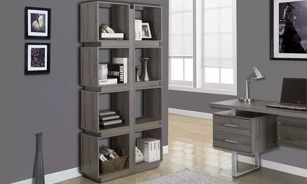 Contemporary Chic 71" Tall Bookcase - Second Medium