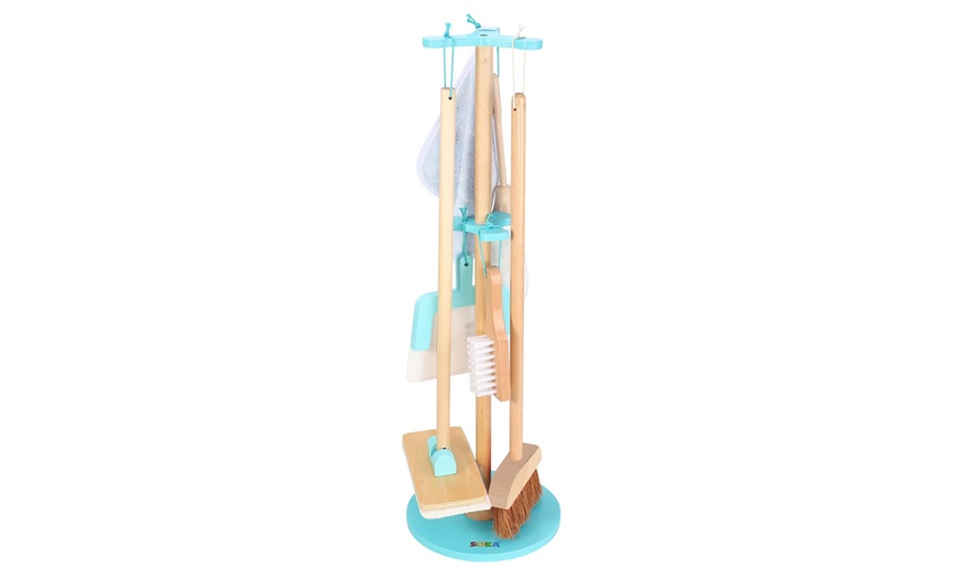 Image 5: Lelin Wooden Cleaning Set Toy for Kids