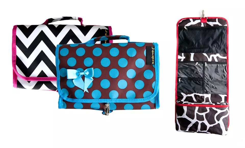 Folding Toiletry Bag with Hanging Clip. Multiple Styles Available. Free Returns. - Primary Image