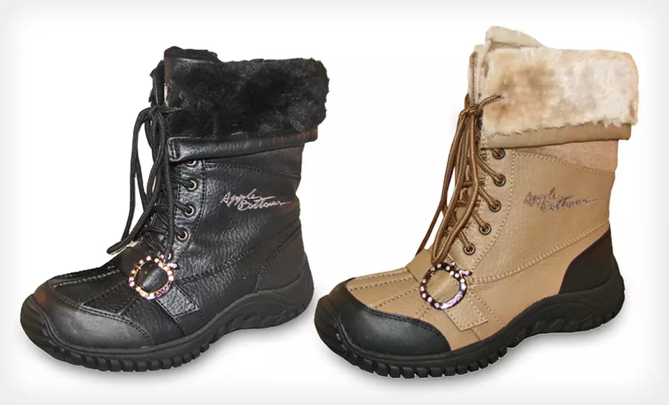 Women's All-Weather Lace-Up Boots (Up to 74% Off). Multiple Styles and Sizes Available. Free Shipping. - Second Medium