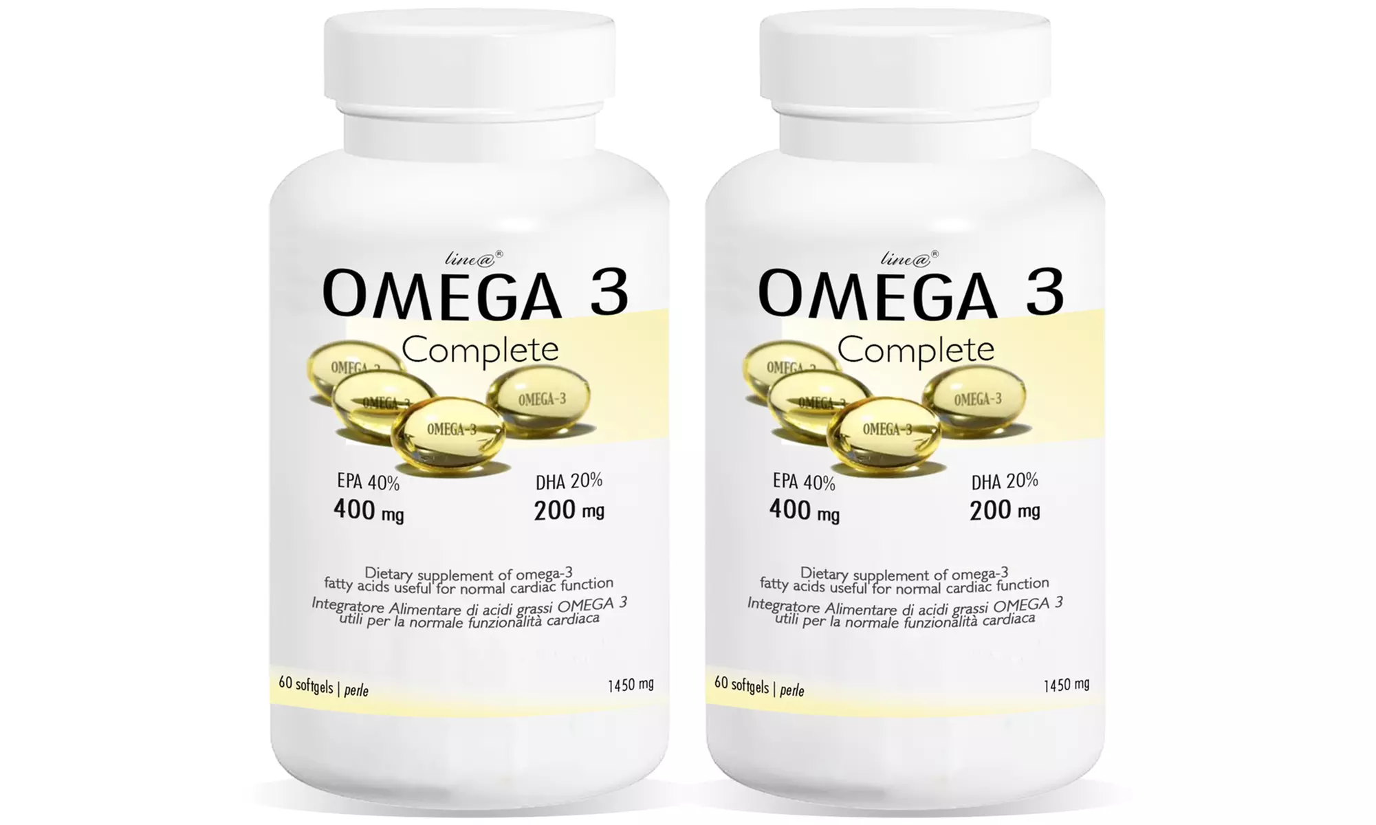 Omega 3 alta concentrazione 400 mg EPA e 200 mg DHA per perla Line@
