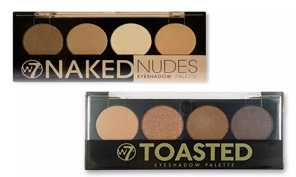 W7 Naked and Toasted Eyeshadow Palettes with Two Brushes (10-Piece) - Primary Image