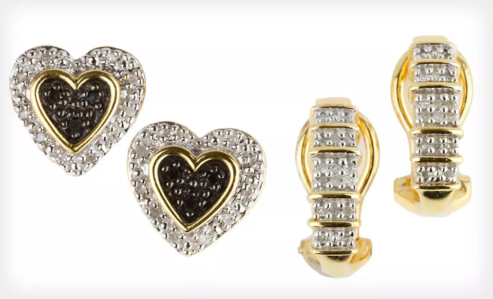 $29 for 1/10 Ct. Diamond Stud or Hoop Earrings ($179.99 List Price). Free Shipping and Free Returns. - Primary Image