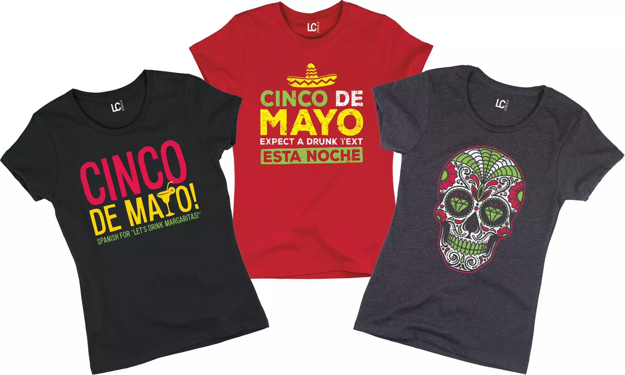 Women's Cinco de Mayo T-Shirt in Regular and Plus Sizes - Primary Image