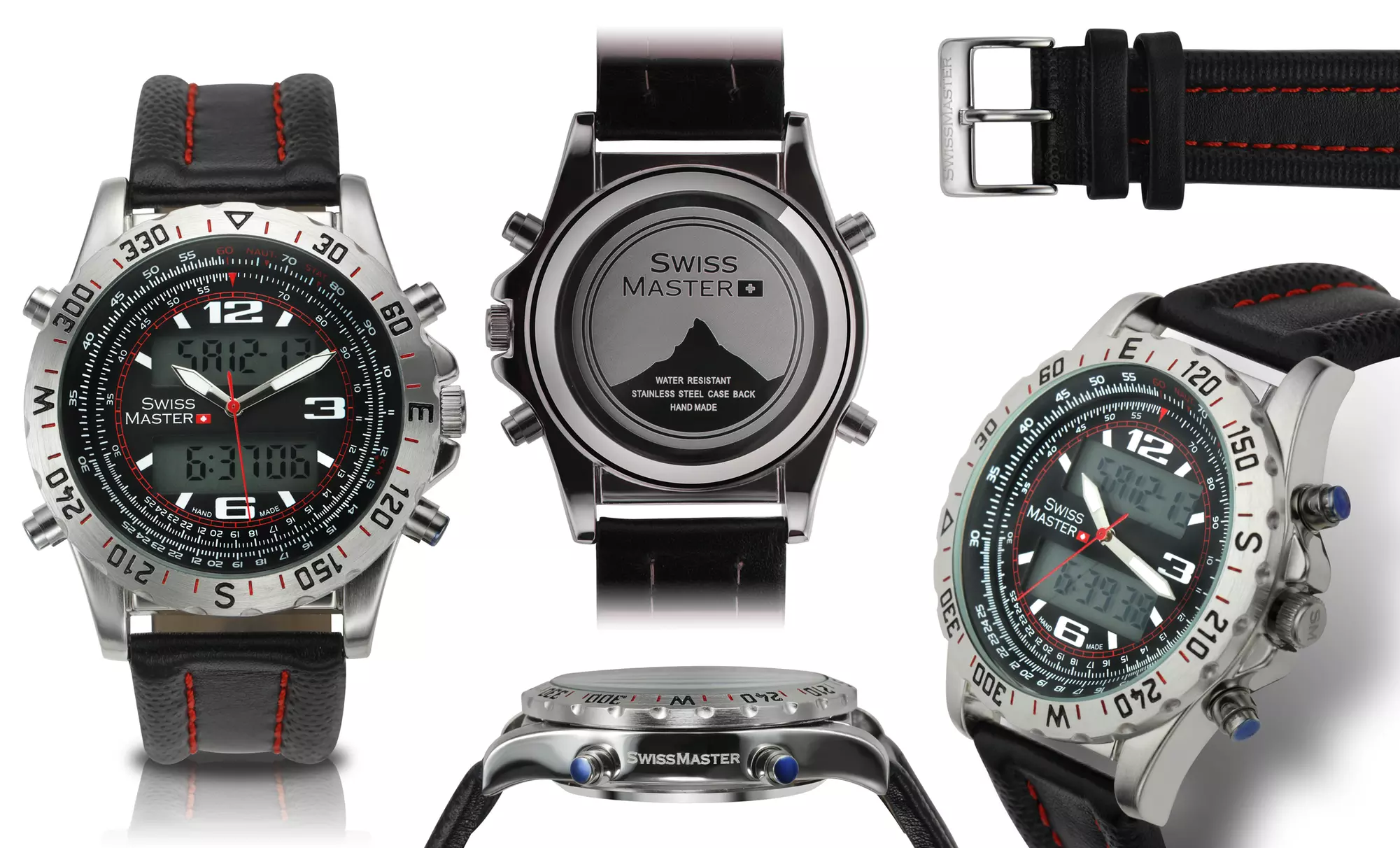 Swiss Master Analog-Digital Men's Diver Watch - Second Medium