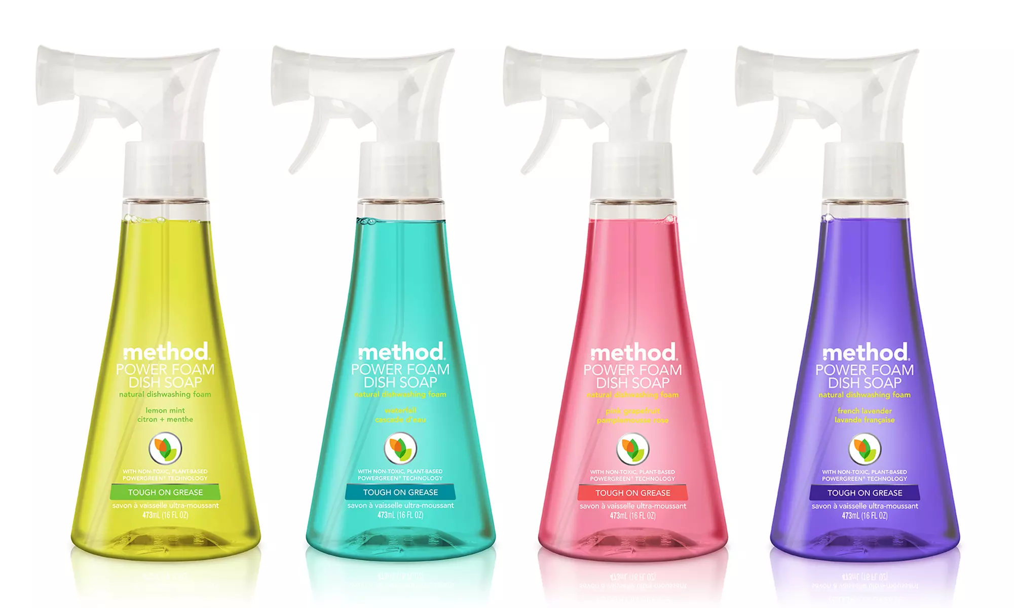 Method Power Foam Dish Soap; 3-Pack of 16oz. Bottles - Primary Image