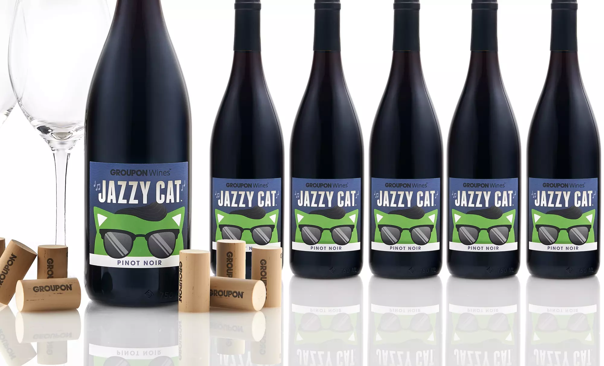 Exclusive Groupon Wines: 6 Bottles of Jazzy Cat Pinot Noir - Primary Image