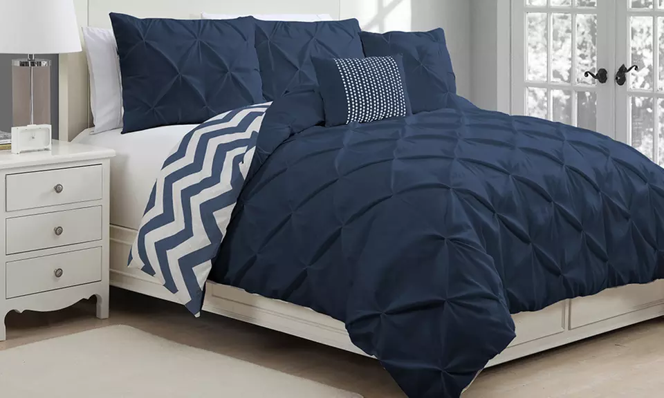 Ella Kiss Pleated Duvet Cover Set (5-Piece) - Second Medium