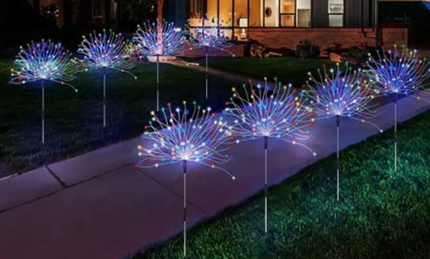 Image 12: One or Two Packs of Solar Fireworks LED Lights