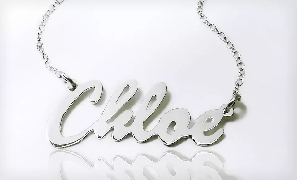 $24.99 for a Custom Sterling-Silver Name Necklace from MonogramOnline.com ($70 List Price). Free Shipping. - Second Medium