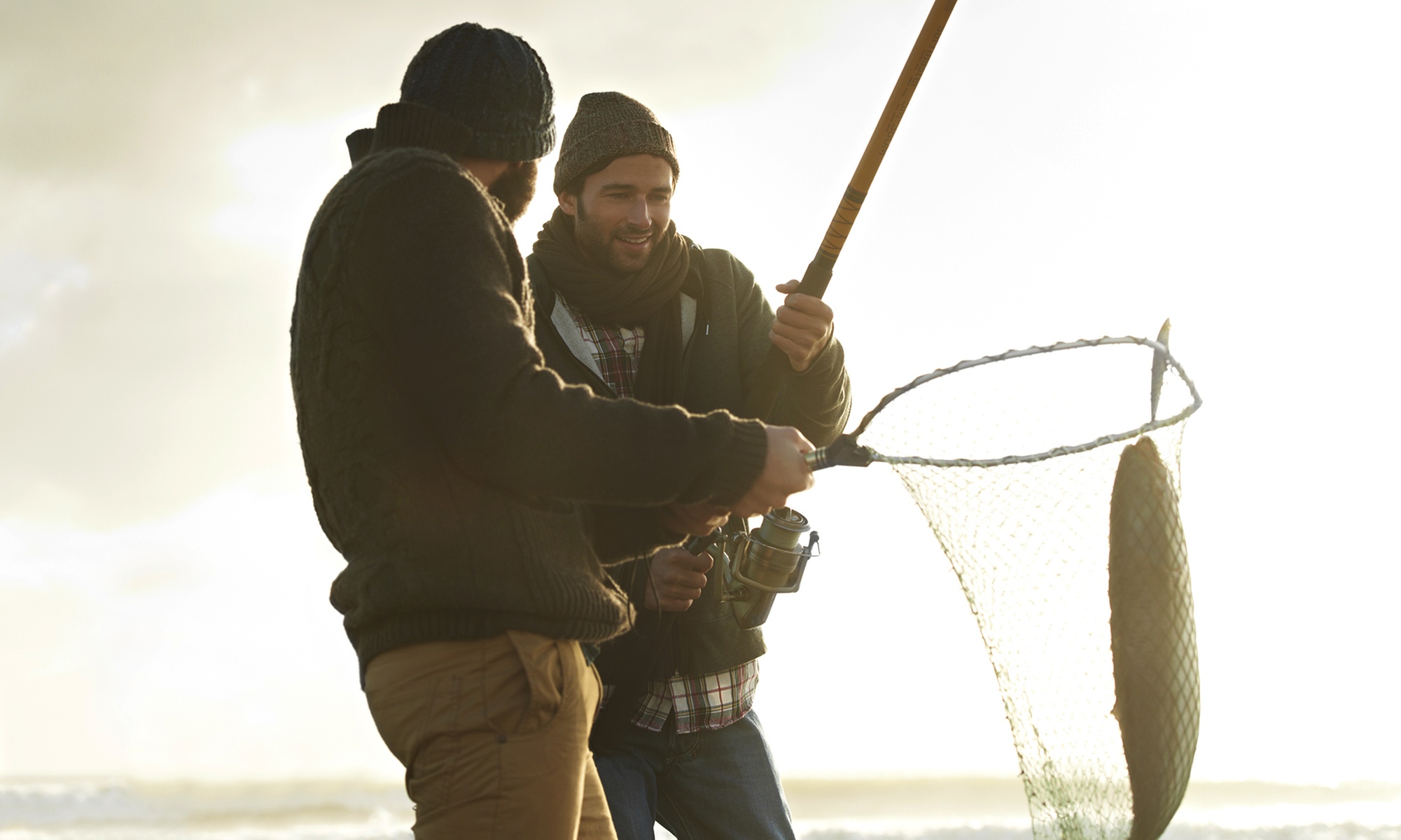 Striped Bass Fishing Trip w/ Spinning Rod Rental for Child or Adults