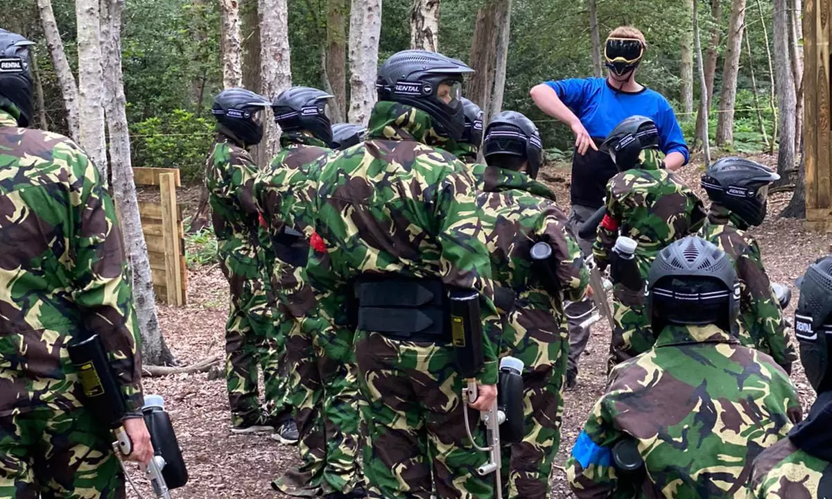 Paintballing for Five Players