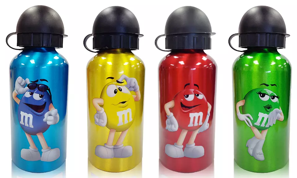 M&M Aluminum Character Water Bottles - Primary Image