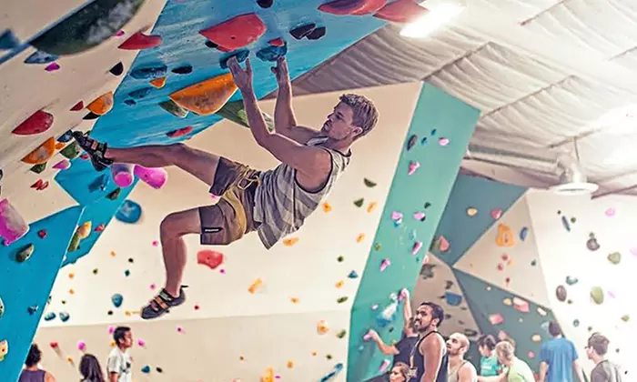 $99 for One-Month Pre-Paid Membership for Two People to Grotto Climbing & Yoga ($240 Value) - Primary Image