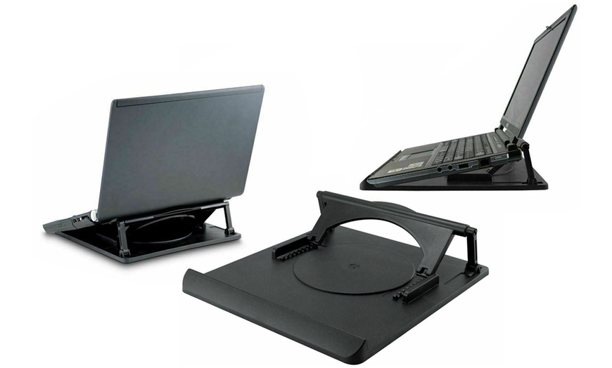 Image 1: Up to Four Elpine Laptop Holders with Rotating Platform