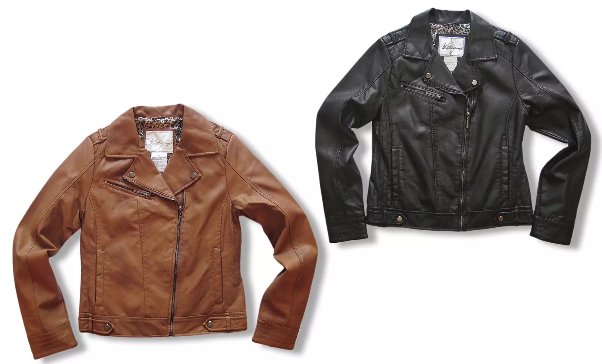 Weatherproof Women's Vegan Leather Moto Jackets - Primary Image