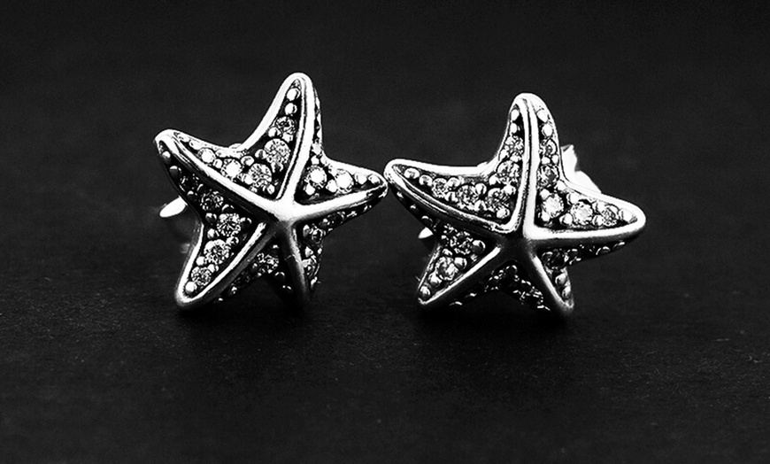 Pandora tropical 2025 starfish earrings