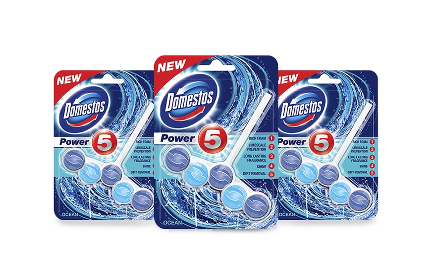 Image 3: Domestos Power 5 Rim Blocks 55g