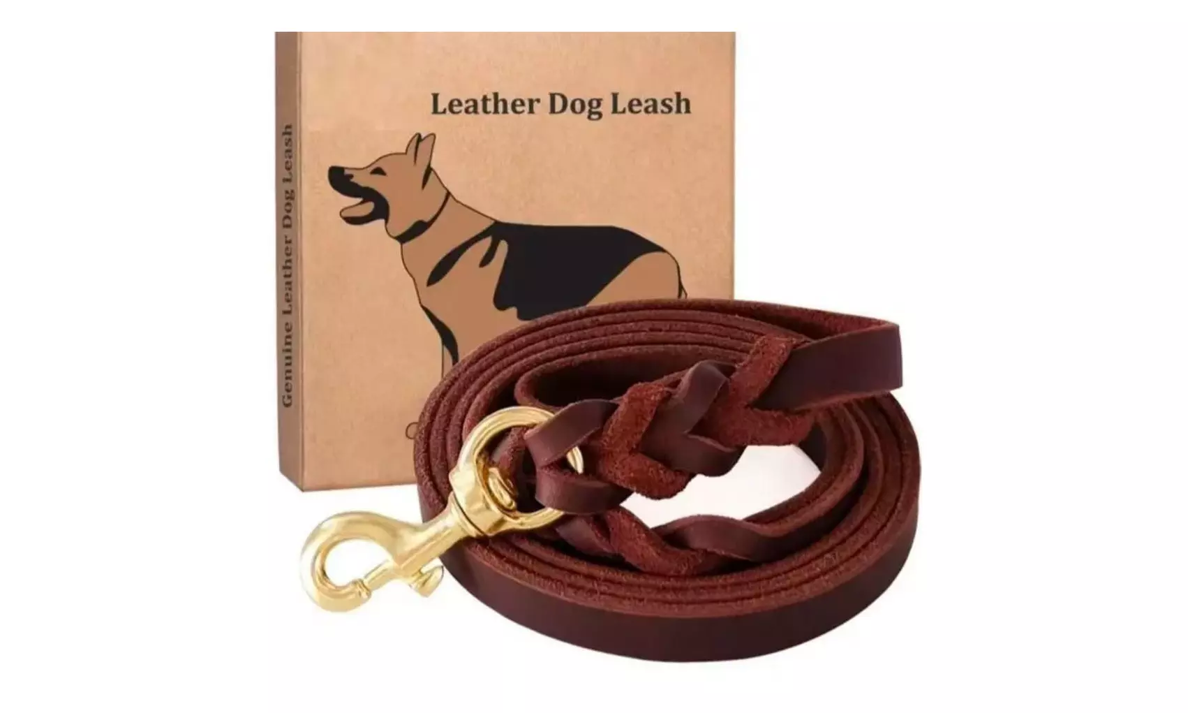 Support Pawtune4Rescue with Premium Leather Dog Leash & Car Seat Belt Set for Safe Walks & Travel(Up to 20% Off) - Second Medium