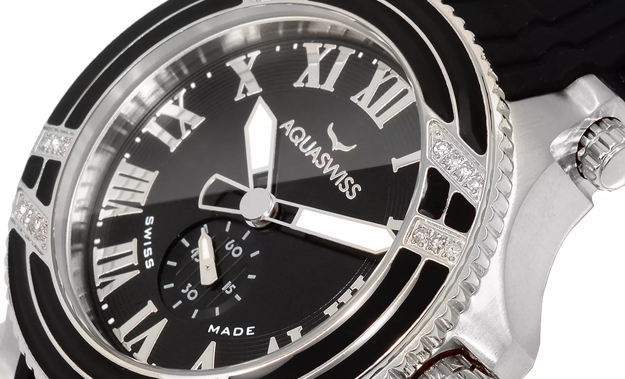 Aquaswiss Unisex Bolt L Diamond Watch. Multiple Colors Available. - Primary Image